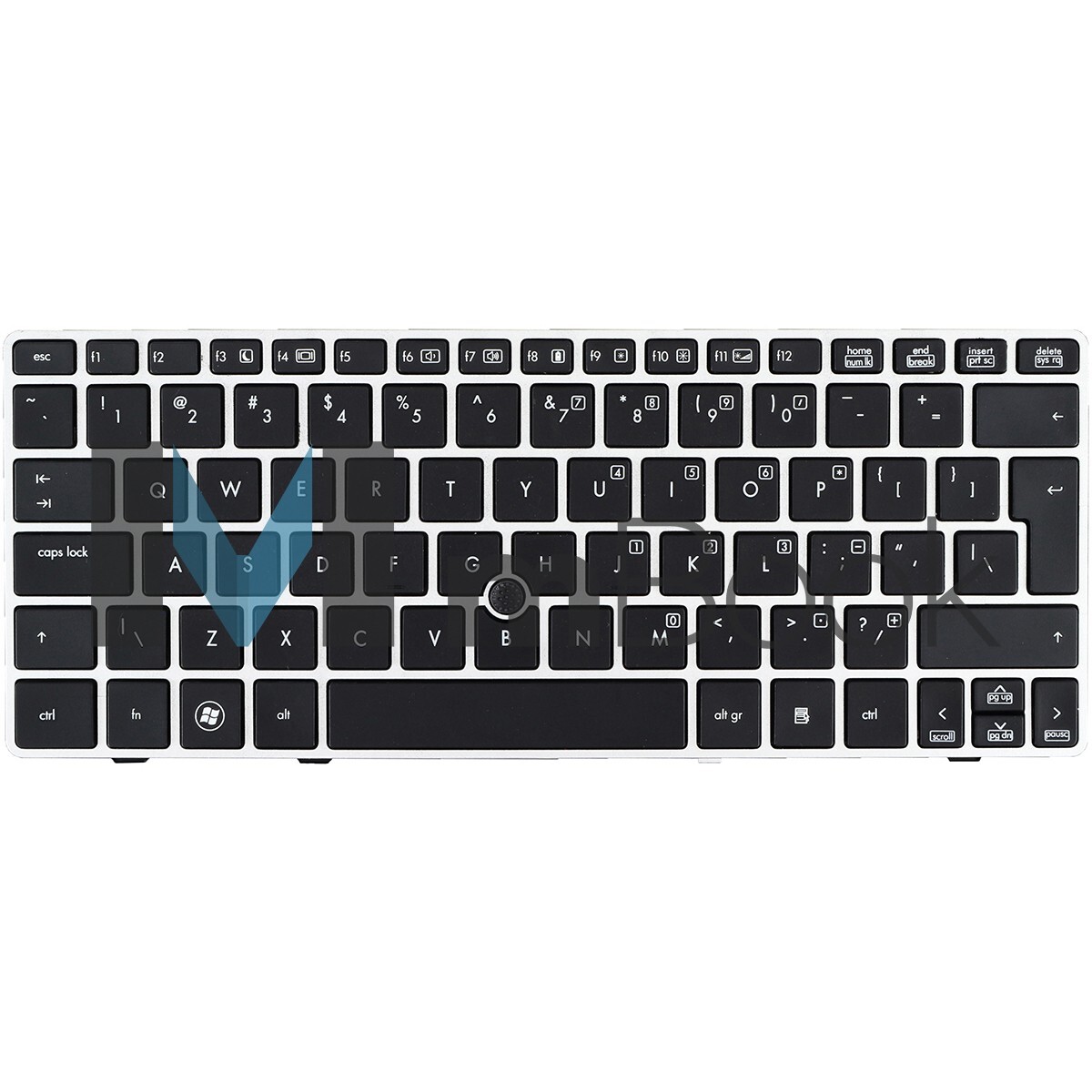 Teclado para HP Elitebook 2570p 638512-d61 Us Frame Prata, 