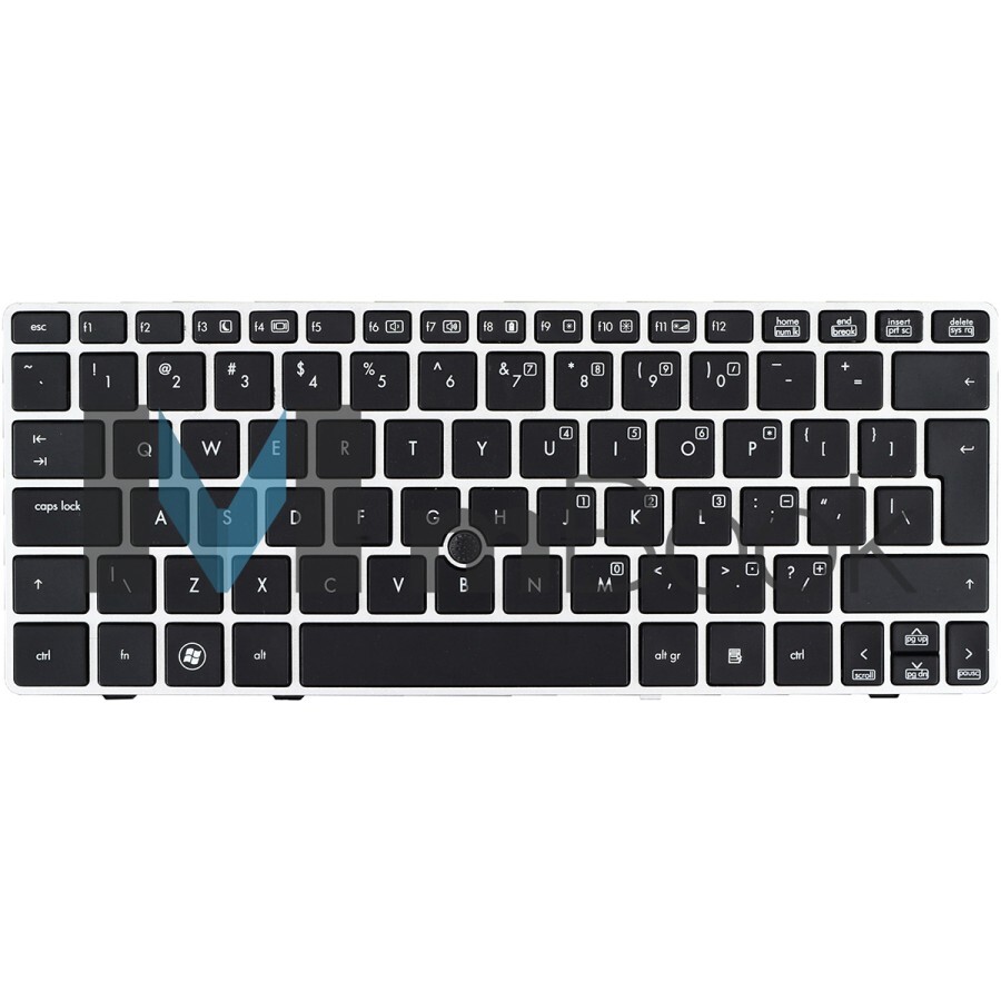 Teclado para HP Elitebook 2570p 638512-d61 Us Frame Prata, 