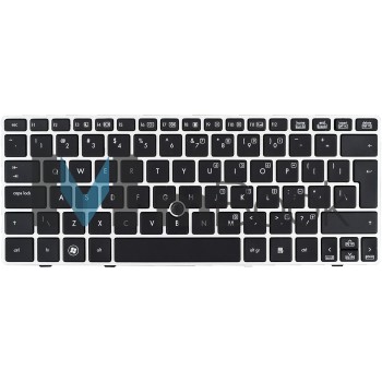 Teclado para HP Elitebook 2570p 638512-d61 Us Frame Prata, 