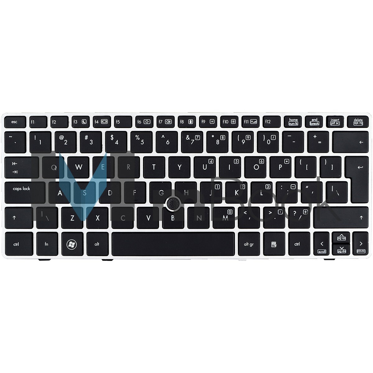 Teclado para HP Elitebook 2570p 638512-d61 Us Frame Prata, 