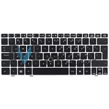 Teclado para HP Elitebook 2570p 638512-d61 Us Frame Prata, 