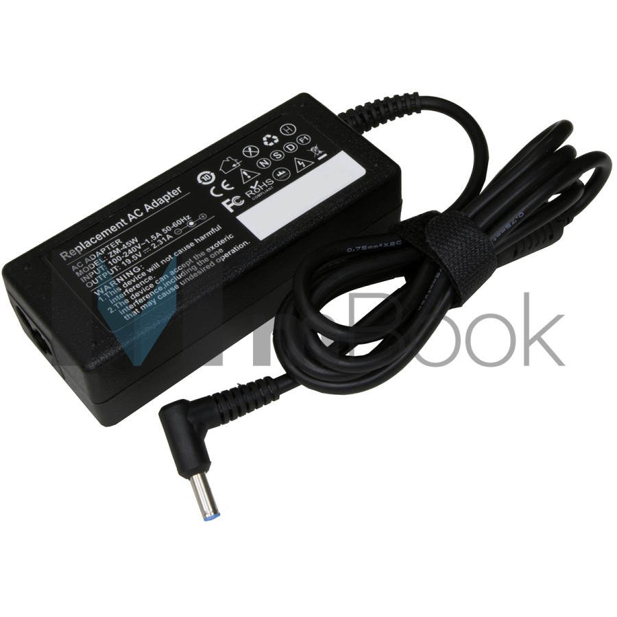 Fonte P/ Hp Ultrabook Plug Azul 19,5v 2.31A