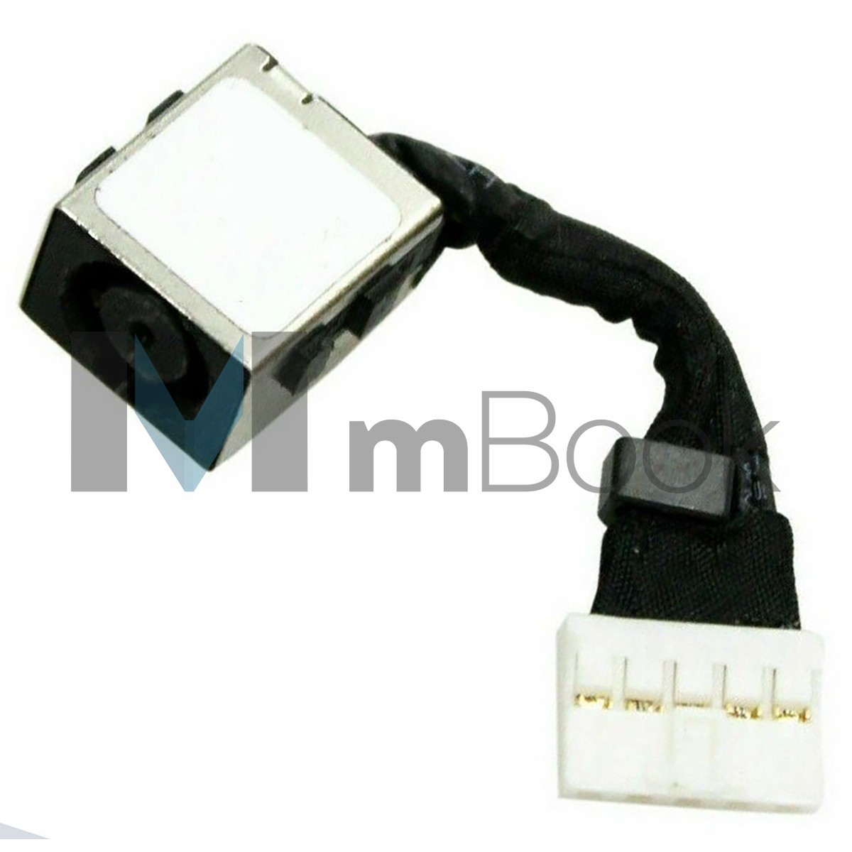 Conector DC Jack p/ Dell Inspiron compatível com DC30100NO00, 