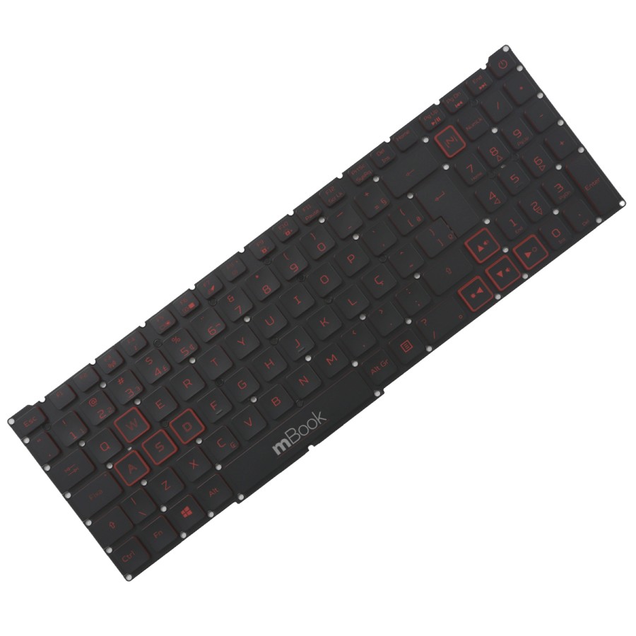 Teclado para Acer Nitro 5 AN517-54-75F2 Layout BR