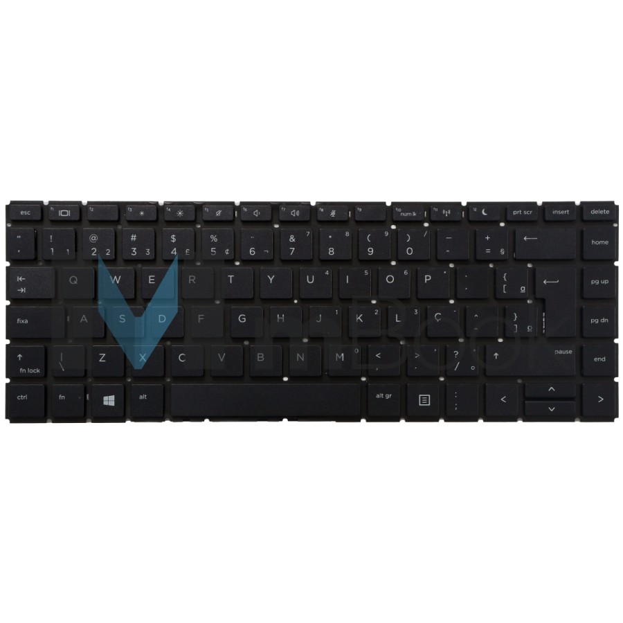 Teclado para HP Probook 445R G7 Layout BR sem LED, 