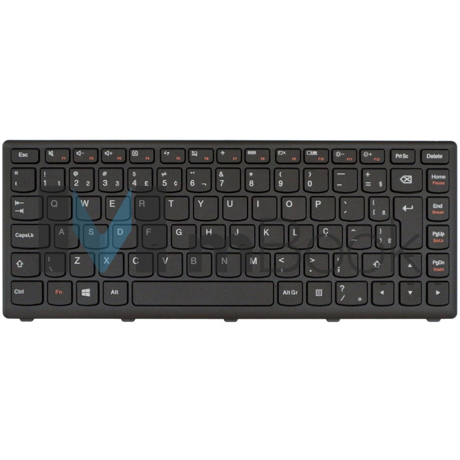 Teclado para Lenovo Ideapad Z400a Series Moldura Preta