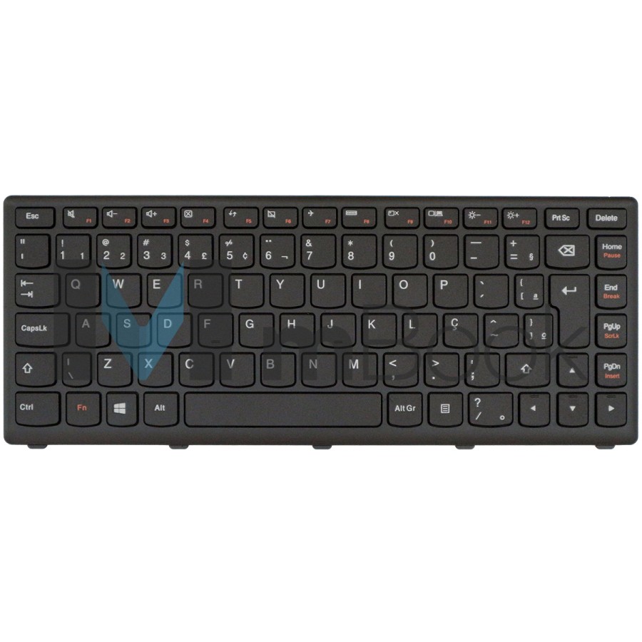 Teclado para Lenovo Z400 Mp-12j36paj686 25206044 Preto Br Ç