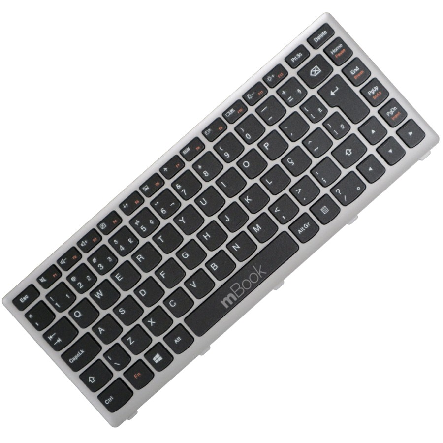 Teclado para Lenovo Ideapad 25206029 Moldura Cinza