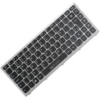 Teclado para Lenovo Ideapad 25206029 Moldura Cinza Teclado para Lenovo Ideapad 25206029 Moldura Cinza