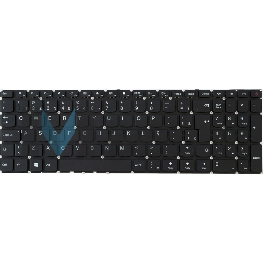 Teclado para Lenovo Ideapad 110-15acl 110-15ast Layout Br