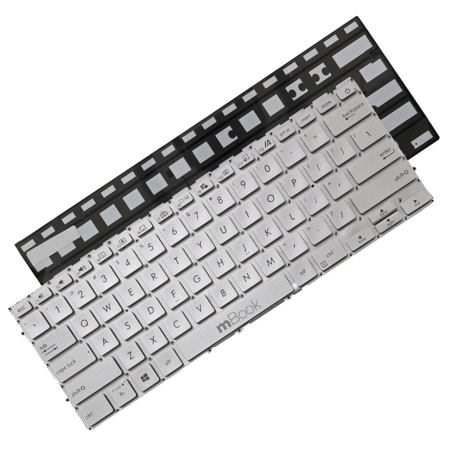 Teclado para Asus 9z.nfkln.c01 Prata US Led