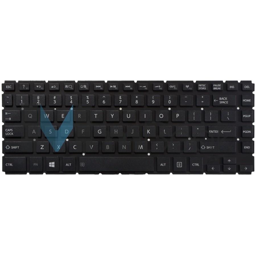 Teclado para Toshiba 0kn0-vp2us12 Preto US sem LED