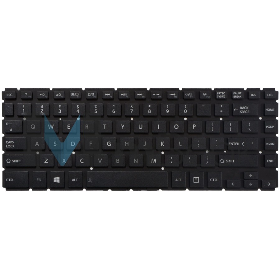 Teclado para Toshiba 0kn0-vp2us12 Preto US sem LED