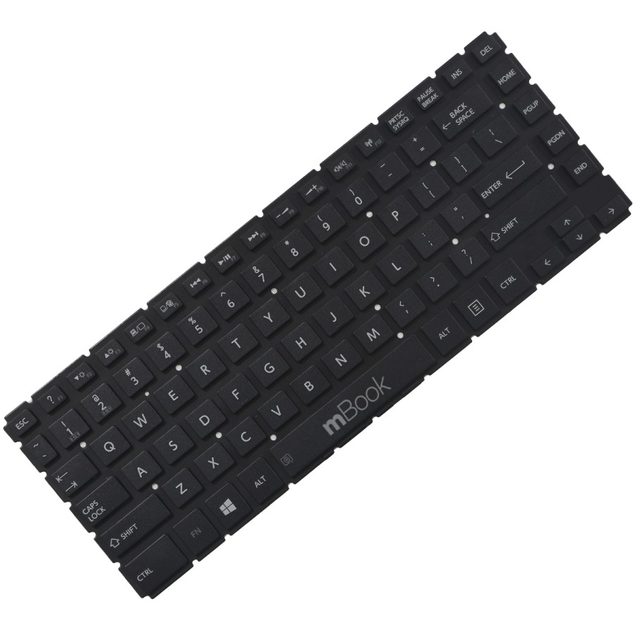 Teclado para Toshiba MP-13R53USJ930 Preto US sem LED