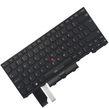 Teclado para Lenovo ThinkPad L14 Type 20U6 Preto BR Ç