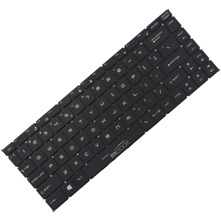 Teclado para MSI PS42 Modern 8MO Preto US LED, 