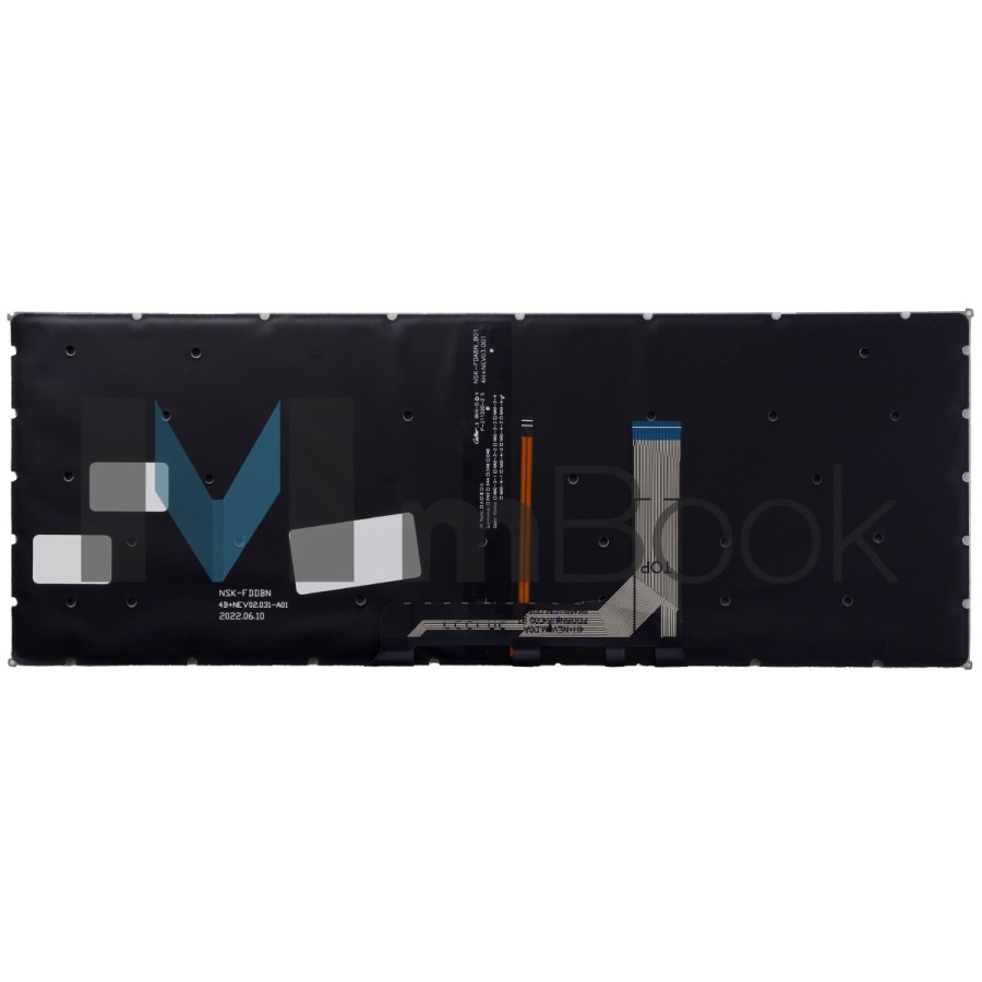 Teclado para MSI PS63 Modern 8SC Preto US LED, 