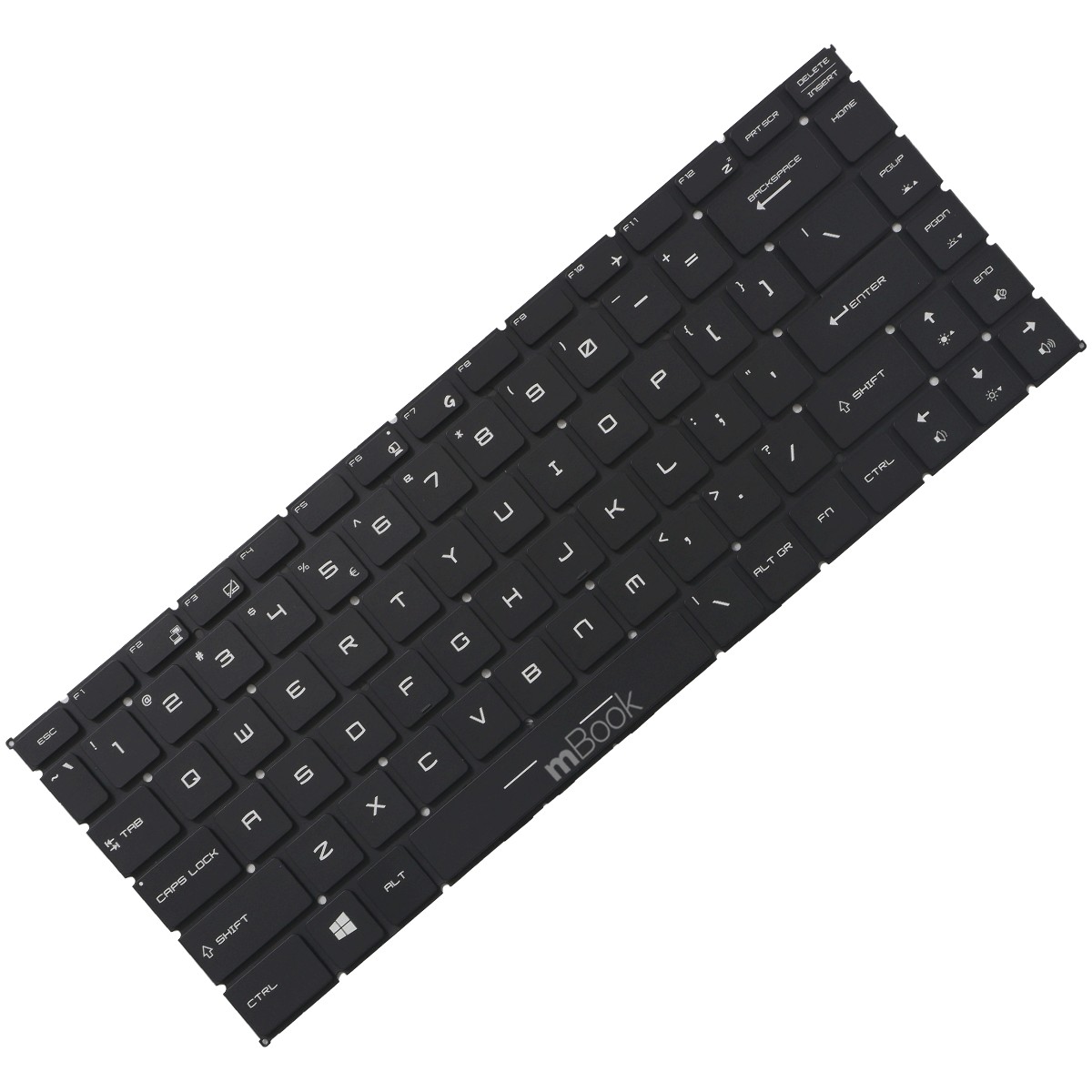 Teclado para MSI PS63 Modern 8RDS Preto US LED, 
