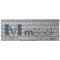 Teclado para Asus ZenBook UX431FN Series Prata US Led Teclado para Asus ZenBook UX431FN Series Prata US Led