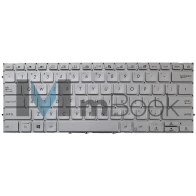 Teclado para Asus ZenBook UX431FN Series Prata US Led Teclado para Asus ZenBook UX431FN Series Prata US Led