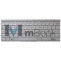 Teclado para Asus ZenBook UX431FN-IH74 Prata US Led Teclado para Asus ZenBook UX431FN-IH74 Prata US Led