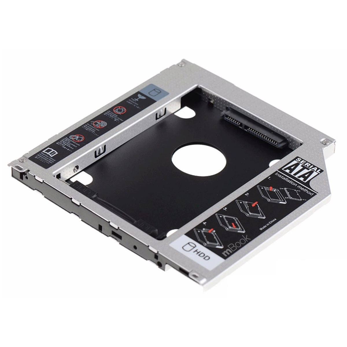 Adaptador Caddy Dvd Para Segundo Hd Ou Ssd 2.5 Sata 9.5mm