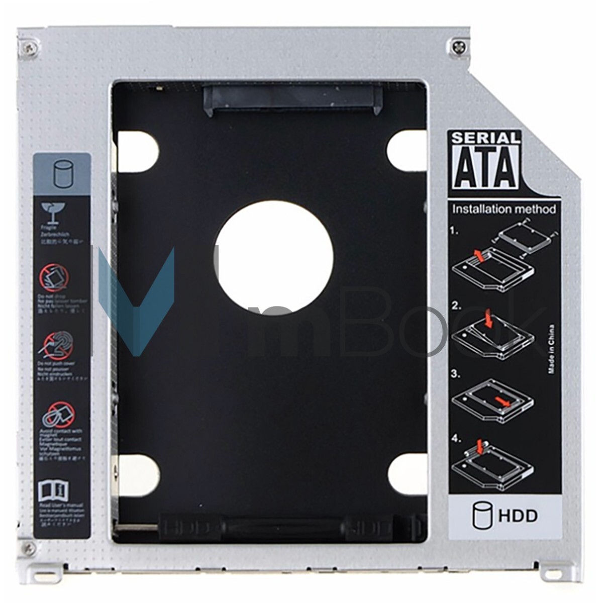 Case Caddy Gaveta Suporte Hd Notebook Para Segundo Hd 9.5mm, 