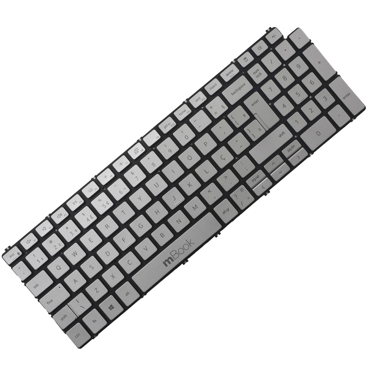 Teclado para Dell SN8286 Prata Com detalhes estéticos