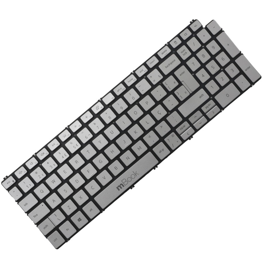 Teclado para Dell SN8286 Prata Com detalhes estéticos