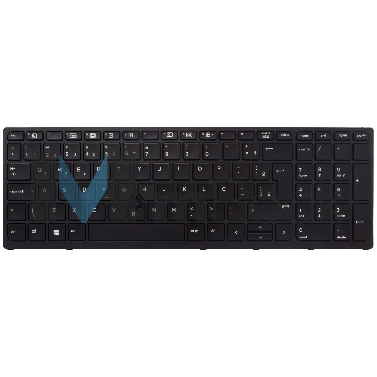 Teclado Para Notebook Hp Pk131c31a00 848311-001 Layout BR, 