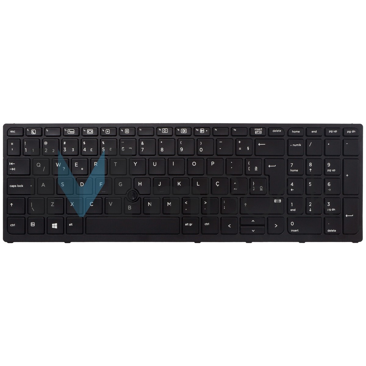 Teclado Para Notebook Hp Pk131c31a00 848311-001 Layout BR, 