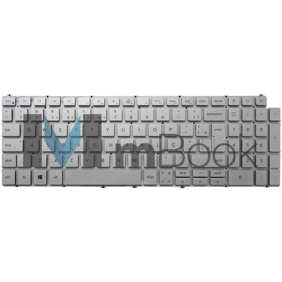 Teclado Para Dell Sg-98501-xua Prateado Layout Br