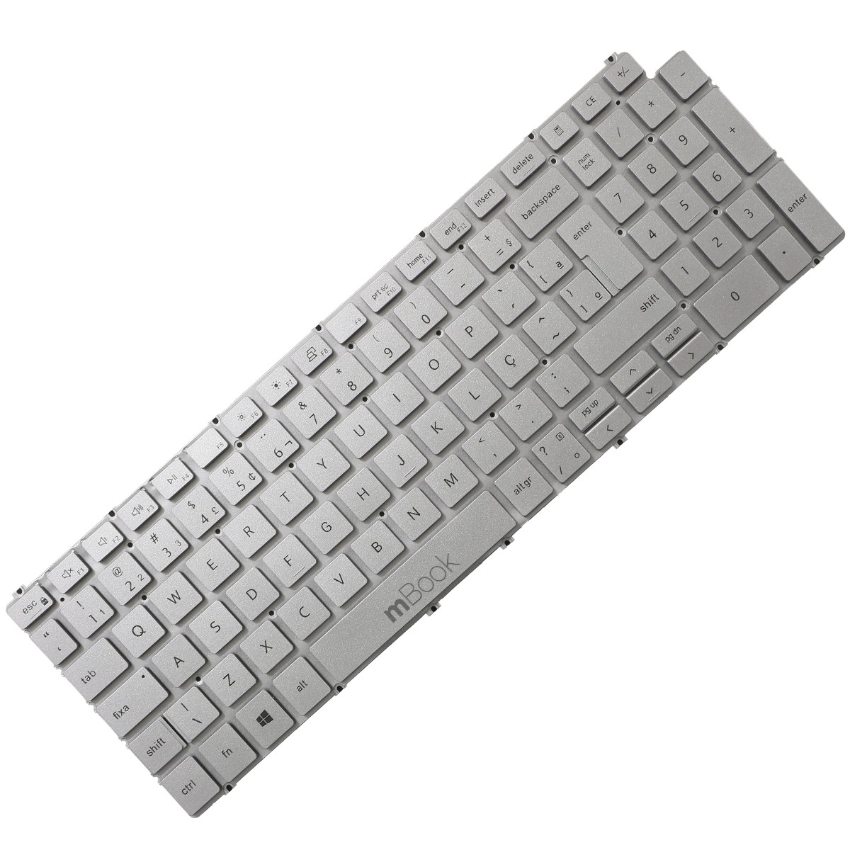 Teclado Para Dell Sn8286bl1 Prateado Layout Br