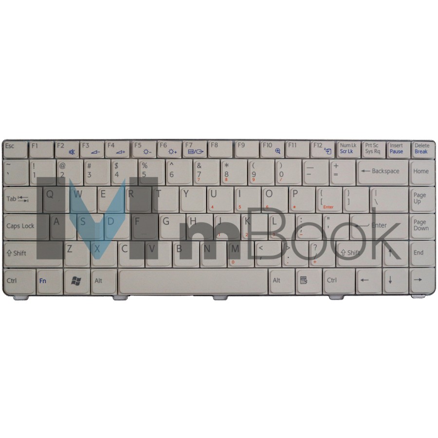 Teclado Branco P/ Sony Vaio 1-479-965-21 1-479-965-22