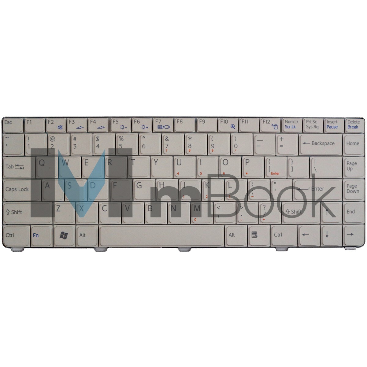 Teclado Branco para Sony Vaio 147996521 147996522, 