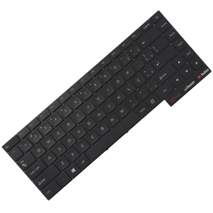 Teclado para Positivo Motion C464d Com Botão Netflix