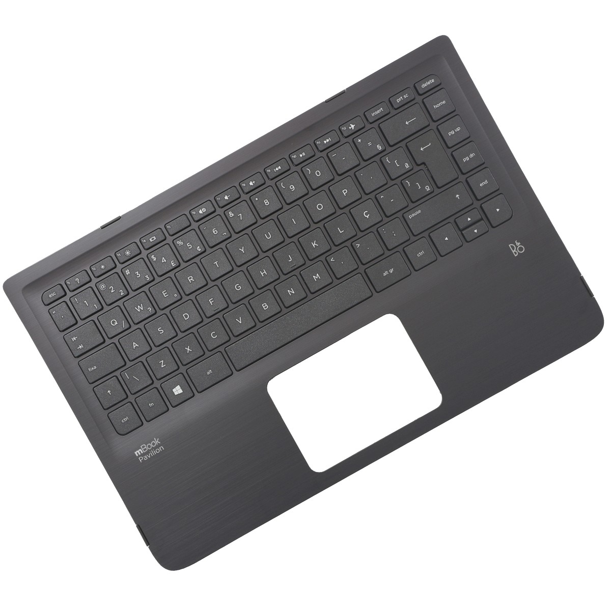 Teclado Palmrest Bezel para HP Pavilion 490.04507.0S1B, 