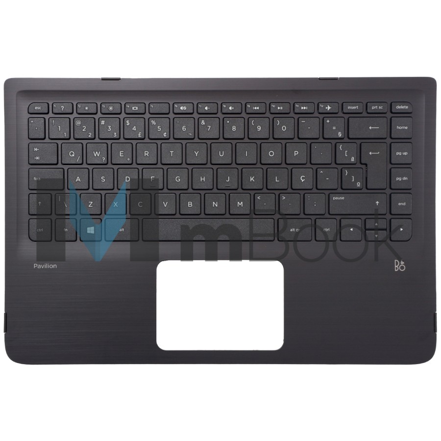 Teclado Palmrest Bezel para HP Pavilion 797212-201, 