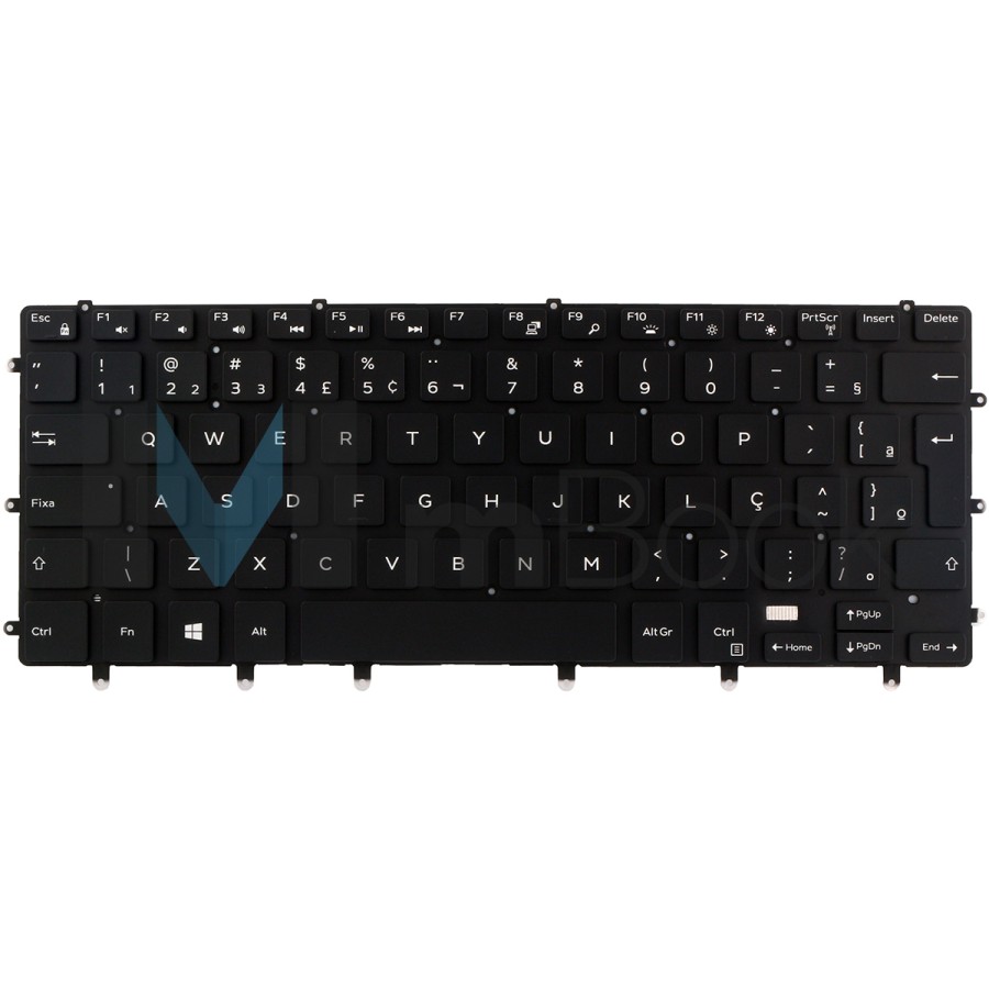 Teclado p/ Dell Inspiron 15 7558 15 7568 7558 BR Ç com led