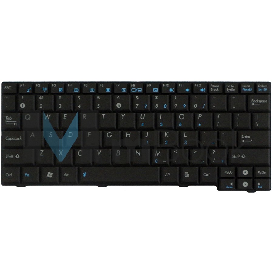 Teclado Asus Eee Pc Epc Mk90 Mk90h Us Preto V091962as1