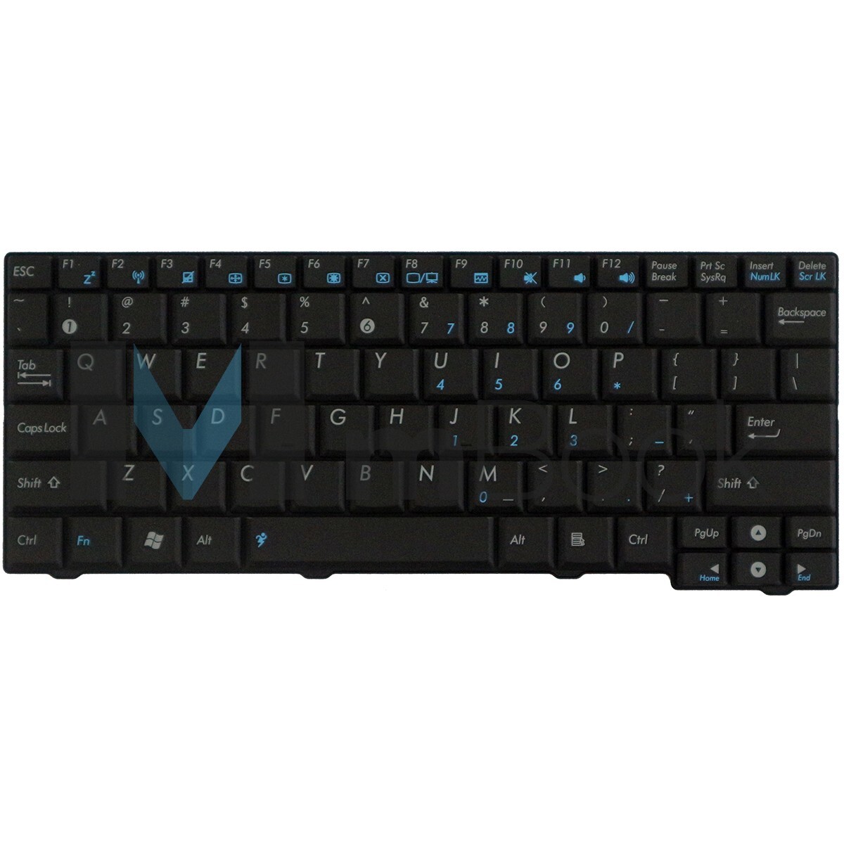 Teclado Asus Eeepc 0kna-1g1uk01 04g0a1g1kuk10-1 V091962bk1, 