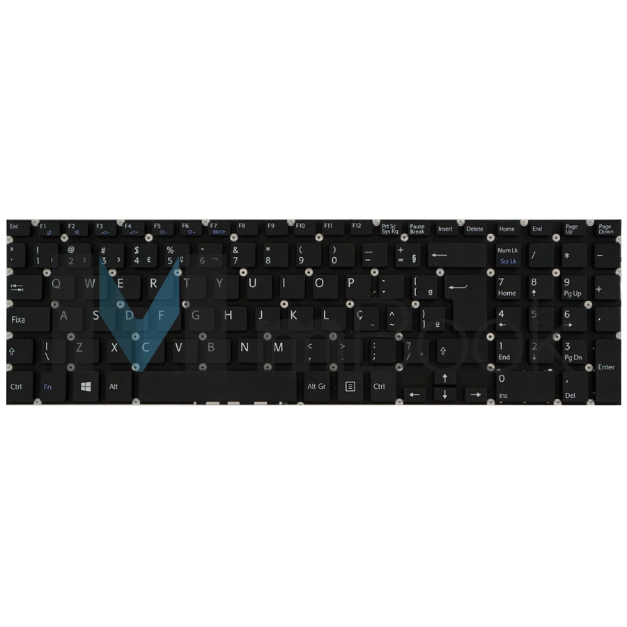Teclado Notebook Sony Vaio Svf1521ecxw Preto Br Com Ç