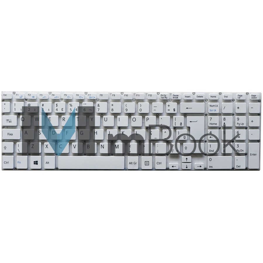 Teclado Sony Vaio Svf15213cxb Svf15213cxp Svf15213cxw Branco