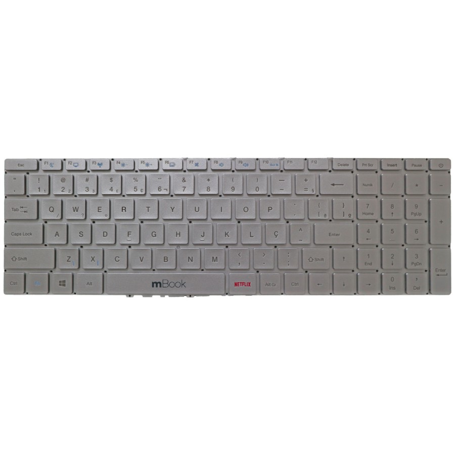 Teclado para notebooks compatível com Multilaser ULTRA UB520