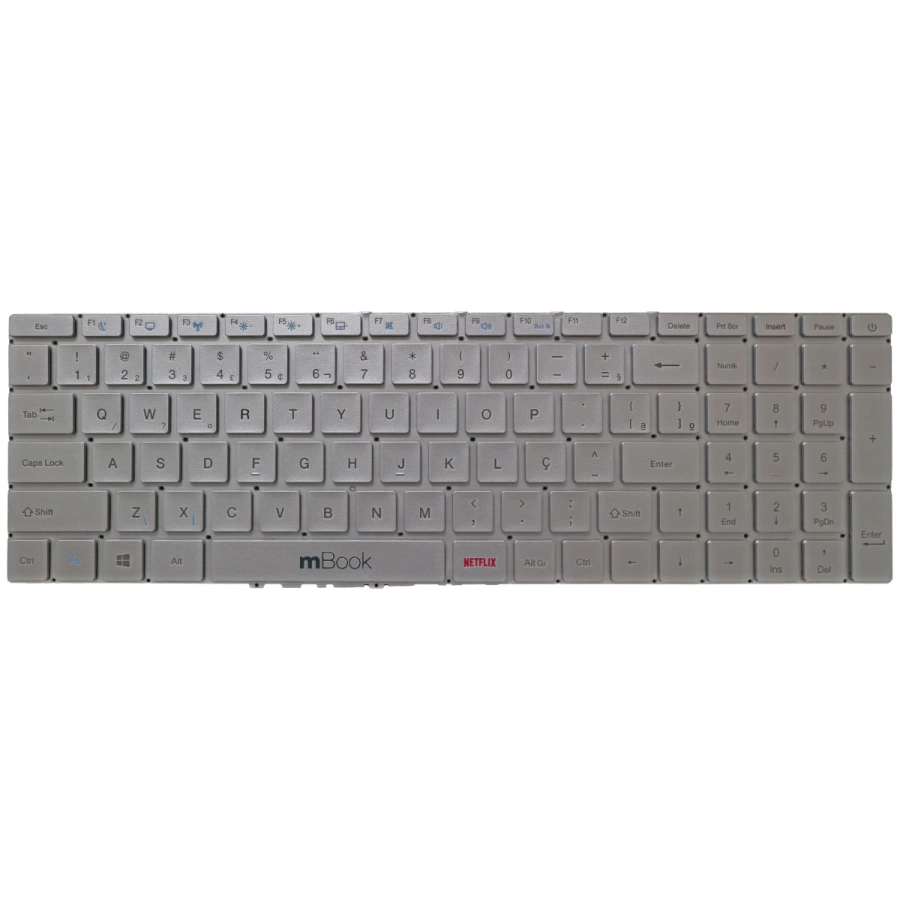 Teclado para notebooks compatível com Multilaser ULTRA UB522