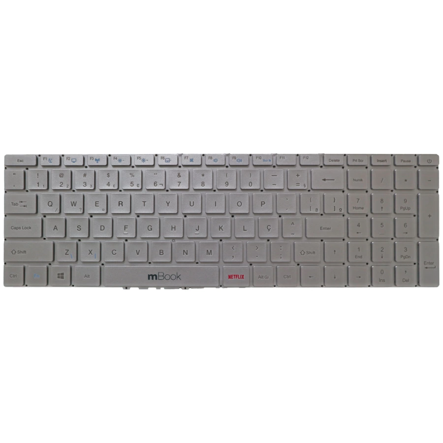 Teclado para notebooks compatível com Multilaser ULTRA UB522