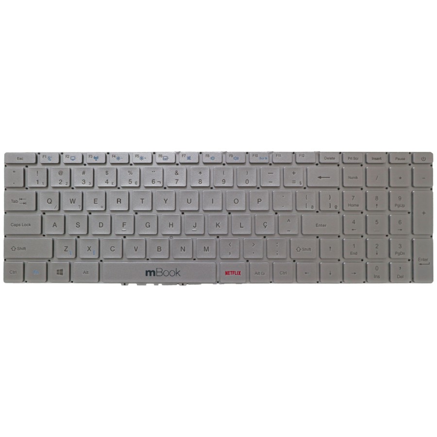 Teclado para notebooks compatível com Multilaser ULTRA UB523
