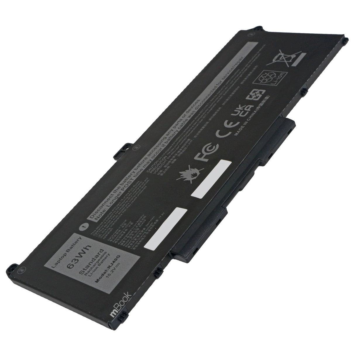 Bateria para Dell compatível com PN 0M3KCN 005R42 63Wh