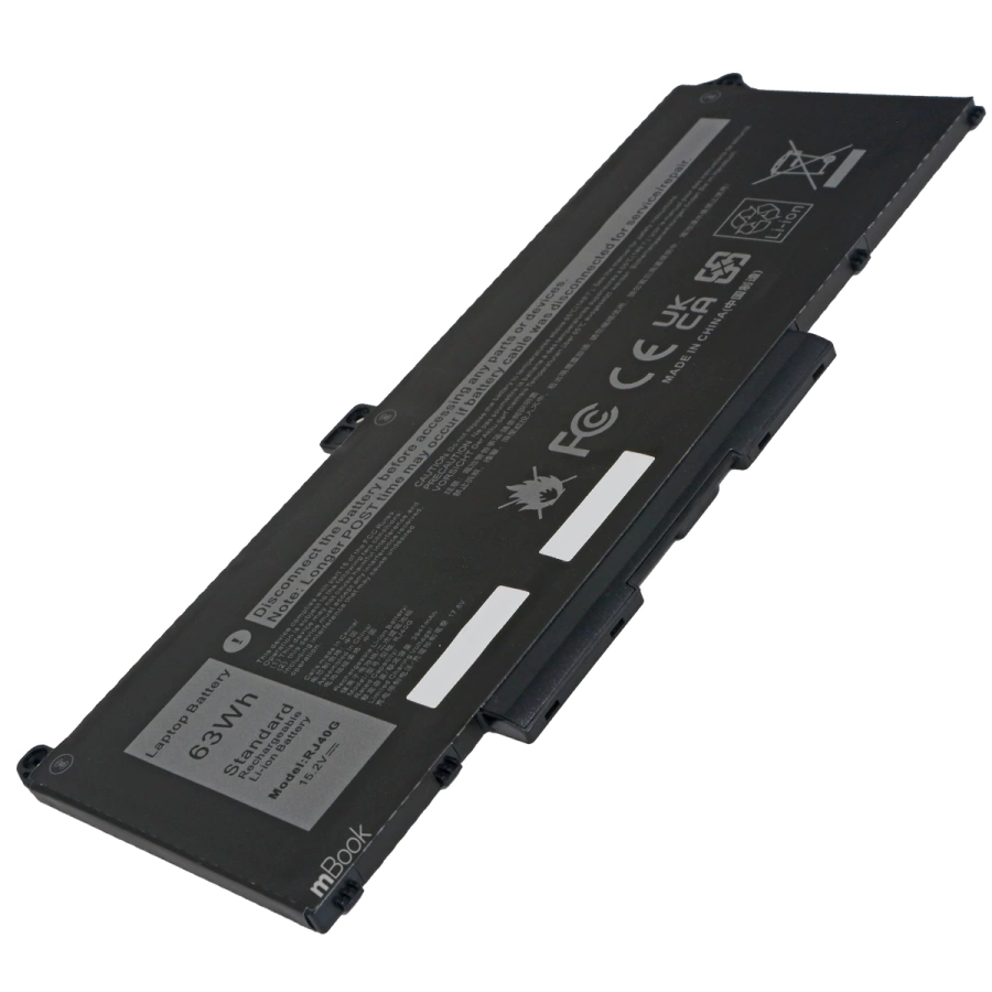 Bateria para Dell compatível com PN 7RV10 F3T9T 63Wh