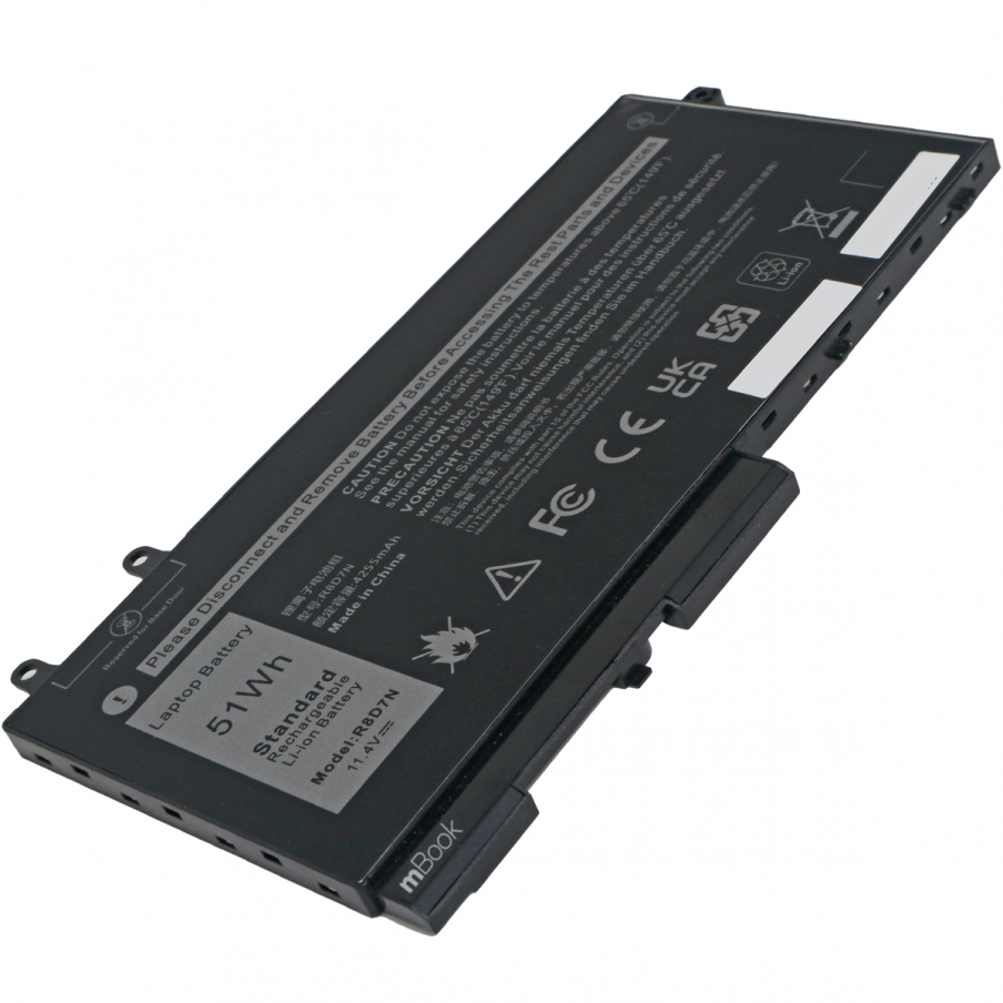 Bateria para Dell compatível com R8D7N H82T6 0C5GV2 51Wh